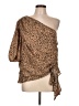 Oddi Brown 3/4 Sleeve Blouse Size L - photo 1