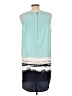Caslon 100% Polyester Graphic Teal Casual Dress Size L (petite) - photo 2