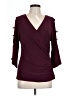 MSK Burgundy 3/4 Sleeve Blouse Size L - photo 1