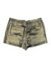 BCBGMAXAZRIA 100% Polyester Metallic Gold Shorts Size S - photo 2