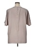 Uniqlo 100% Polyester Gray Short Sleeve Blouse Size XL - photo 2