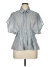Modern Works Gray Short Sleeve Blouse Size XL - photo 1