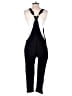 VICI 100% Rayon Solid Black Jumpsuit Size M - photo 2