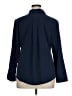 Chico's Solid Blue 3/4 Sleeve Button-Down Shirt Size XL (3) - photo 2