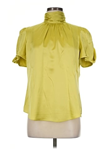 Cinq à Sept Short Sleeve Silk Top (view 1)