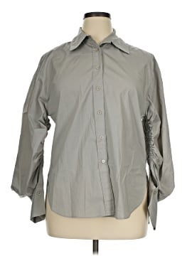 Zara 3/4 Sleeve Button-Down Shirt (view 1)