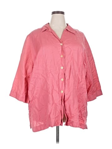 Avenue 3/4 Sleeve Button-Down Shirt (view 1)