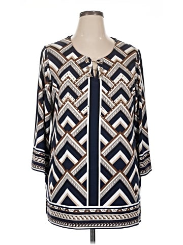 JM Collection 3/4 Sleeve Blouse (view 1)