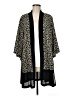 Lularoe 100% Polyester Black Kimono Size M - photo 1