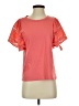 Self Contrast 100% Cotton Pink Short Sleeve Top Size S - photo 1