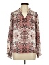 Paraphrase Paisley Pink Long Sleeve Blouse Size L - photo 1