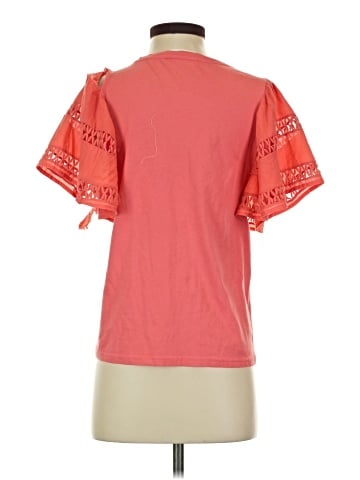 Self Contrast Short Sleeve Top (view 2)