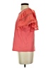 Self Contrast 100% Cotton Pink Short Sleeve Top Size S - photo 5