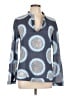 Tory Burch 100% Cotton Blue Long Sleeve Blouse Size 10 - photo 1