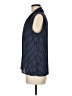 Banana Republic 100% Polyester Polka Dots Blue Sleeveless Blouse Size 8 - photo 5