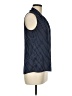 Banana Republic 100% Polyester Polka Dots Blue Sleeveless Blouse Size 8 - photo 4