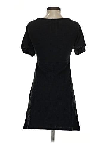 Madewell Seersucker Knit Puff-Sleeve Mini Dress (view 2)
