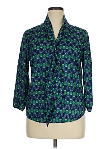 Cynthia by Cynthia Rowley 3/4 Sleeve Blouse (view 1)