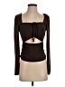 WAYF Brown Long Sleeve Top Size S - photo 1