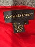 Classiques Entier 100% Silk Red Sleeveless Silk Top Size L - photo 7