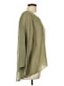 Cheyenne 100% Silk Green Long Sleeve Silk Top Size L - photo 4