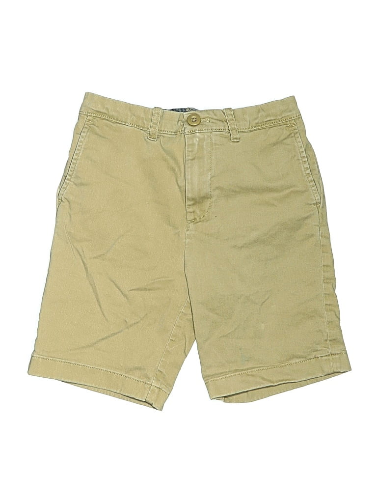 Pre-owned Crewcuts Kids' Khaki Shorts In Tan
