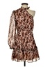INA 100% Polyester Animal Print Brown Cocktail Dress Size S - photo 1