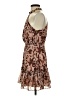 INA 100% Polyester Animal Print Brown Cocktail Dress Size S - photo 5