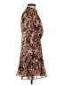 INA 100% Polyester Animal Print Brown Cocktail Dress Size S - photo 4