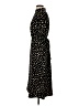 Ann Taylor 100% Polyester Polka Dots Black Casual Dress Size 2 - photo 5