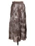 ATM 100% Silk Tie-dye Brown Silk Skirt Size S - photo 1
