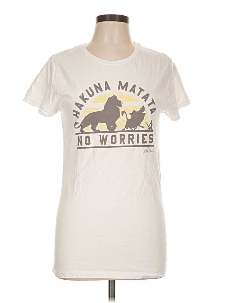 Pre-owned Disney Short Sleeve T-shirt In Ivory