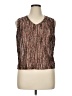 Coldwater Creek 100% Polyester Brown Sleeveless Blouse Size 1X - photo 1