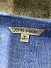John Mark 100% Linen Blue 3/4 Sleeve Button-Down Shirt Size 0X - photo 7