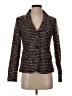 New York & Company 100% Polyester Tweed Brown Blazer Size 4 - photo 1