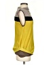 BCBGMAXAZRIA 100% Polyester Color Block Yellow Short Sleeve Top Size XS - photo 4