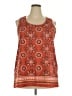 Weekend Suzanne Betro 100% Polyester Orange Tank Top Size 2X - photo 1