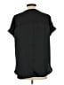 Old Navy 100% Polyester Black Short Sleeve Blouse Size L - photo 2