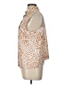 Ann Taylor 100% Polyester Animal Print Tan Ivory Sleeveless Blouse Size L (tall) - photo 5