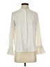 Ann Taylor 100% Polyester Ivory Long Sleeve Blouse Size S (petite) - photo 1