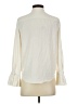 Ann Taylor 100% Polyester Ivory Long Sleeve Blouse Size S (petite) - photo 2