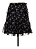 Karina Grimaldi Floral Black Silk Skirt Size XS - photo 2