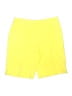 IZOD Solid Yellow Athletic Shorts Size 8 - photo 1