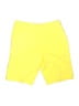 IZOD Solid Yellow Athletic Shorts Size 8 - photo 2