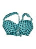 Assorted Brands Polka Dots Teal Blue Swimsuit Top Size 2X - photo 1