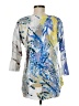 Cubism Blue 3/4 Sleeve T-Shirt Size M - photo 2