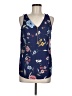 Express Outlet 100% Polyester Blue Sleeveless Blouse Size M - photo 1