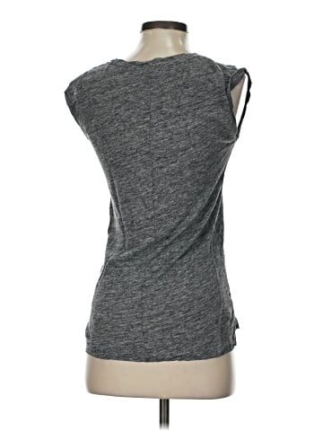 Madewell Modern Linen Heathered Muscle Tee (view 2)