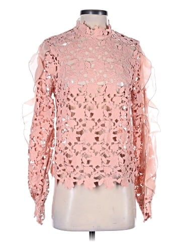 Self-Portrait Long Sleeve Blouse (view 1)