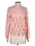 Self-Portrait Pink Long Sleeve Blouse Size 6 - photo 1